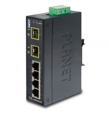 Корпоративный коммутатор ISW-621TF коммутатор для монтажа в DIN рейку/ IP30 Slim Type 4-Port Industrial Ethernet Switch + 2-Port SFP Fiber (-40 - 75 C)                                                                                                   