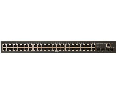 Корпоративный POE-коммутатор OSNOVO Управляемый L2 PoE коммутатор Gigabit Ethernet на 48 RJ45 PoE + 4*GE SFP, до 30W на порт, суммарно до 800W