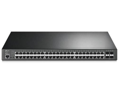 Коммутатор/ 48-port Gigabit PoE+ L2+ switch, 48 802.3af/at PoE+ ports, 4 Gb SFP slots, 1 RJ-45 + 1Micro-USB console ports, 348W PoE budget