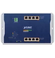 коммутатор/ PLANET WGS-4215-8HP2S IP30, IPv6/IPv4, 4-Port 10/100/1000T 802.3bt 95W PoE + 4-Port 10/100/1000T 802.3at PoE + 2-Port 100/1000X SFP Wall-mount Managed Switch (-40~75 C, Max. 360W PoE budget, 250m Extend mode, supports ERPS Ring, CloudView