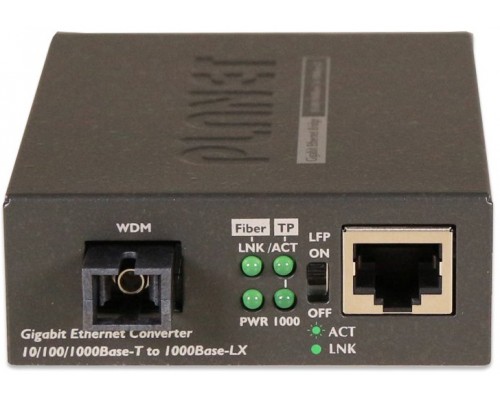 Конвертер GT-806A60 медиа конвертер/ 10/100/1000Base-T to WDM Bi-directional Fiber Converter - 1310nm - 60KM