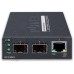 Конвертер GT-1205A медиа конвертер/ 1-Port 10/100/1000Base-T - 2-Port Gigabit SFP Switch/Redundant Media Converter