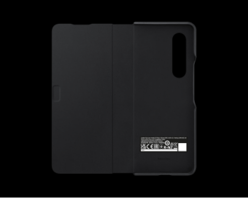 Чехол-книжка Samsung Leather Flip Cover Z Fold3, чёрный