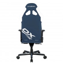 Игровое кресло DXRacer G8200 OH/G8200/BW компьютерное, до 120 кг, 4D, кожа PU, металл, раскладывание спинки на 155°, цвет  синий/белый                                                                                                                    