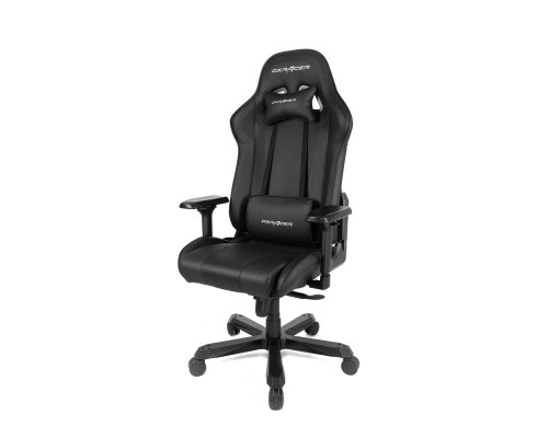 Игровое кресло DXRacer King OH/K99/N компьютерное, до 150 кг, 4D, до 170 градусов, кожа PU, металл, цвет  черный