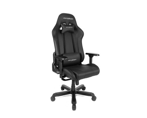 Игровое кресло DXRacer King OH/K99/N компьютерное, до 150 кг, 4D, до 170 градусов, кожа PU, металл, цвет  черный