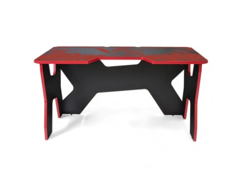 Компьютерный стол Generic Comfort Gamer2/VS/NR (150х90х75h см) ЛДСП Е1, цвет  черный с красным рисунком