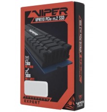 Накопитель Patriot Viper VPN110 VPN110-512GM28H SSD, M.2, 512Gb, PCI-E 3.0 x4, чтение  3100 Мб/сек, запись  2300 Мб/сек, 3D NAND, 400 TBW, PS5012-E12                                                                                                     