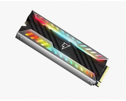 Накопитель Netac NV3000 RGB NT01NV3000-500-E4X SSD, M.2, 500Gb, PCI-E 3.0 x4, чтение  3400 Мб/сек, запись  2000 Мб/сек, 3D NAND, NVMe, 300 TBW