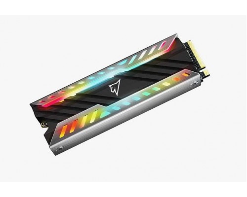 Накопитель Netac NV3000 RGB NT01NV3000-500-E4X SSD, M.2, 500Gb, PCI-E 3.0 x4, чтение  3400 Мб/сек, запись  2000 Мб/сек, 3D NAND, NVMe, 300 TBW