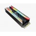 Накопитель Netac NV3000 RGB NT01NV3000-500-E4X SSD, M.2, 500Gb, PCI-E 3.0 x4, чтение  3400 Мб/сек, запись  2000 Мб/сек, 3D NAND, NVMe, 300 TBW