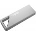 Флеш карта Netac U326 NT03U326N-008G-20PN 8Gb, USB 2.0, без колпачка, металл, серебристый