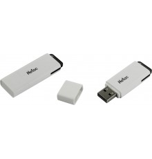 Флеш карта Netac U185 NT03U185N-128G-30WH 128Gb, USB 3.0, с колпачком, пластик, белый                                                                                                                                                                     