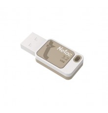 Флеш карта Netac UA31 NT03UA31N-512G-32YE 512Gb, USB 3.2, запись 45 Мб/сек, чтение 110 Мб/сек, пластик, желтый/белый                                                                                                                                      