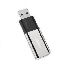 Флеш карта Netac US2 NT03US2N-128G-32SL 128Gb, USB 3.2, запись  500 Мб/сек, чтение  550 Мб/сек, сплав цинка, серебристый                                                                                                                                  