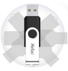 Флеш карта Netac U505 NT03U505N-032G-30BK 32Gb, USB 3.0, поворотная крышка, пластик/металл, черный/серебристый                                                                                                                                            