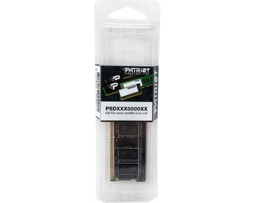 Оперативная память 16GB Patriot Signature Line PSD416G32002S DDR4, 3200 MHz, 25600 Мб/с, CL22, 1.2 В (SO-DIMM)