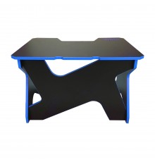 Компьютерный стол Generic Comfort Mini/DS/NB (120х90х75h см) ЛДСП Е1, до 200кг, цвет  черный/синий                                                                                                                                                        