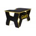 Компьютерный стол Generic Comfort Gamer2/DS/NY (150х90х75h см) ЛДСП, цвет  черный/желтый