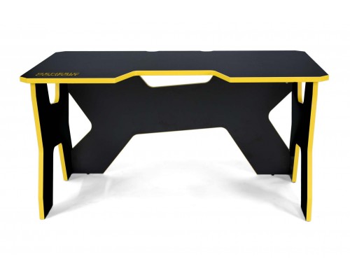 Компьютерный стол Generic Comfort Gamer2/DS/NY (150х90х75h см) ЛДСП, цвет  черный/желтый