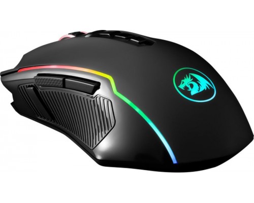 Мышь Redragon Ranger M910 проводная, оптическая, 12400 dpi, USB, RGB подсветка, цвет  черный