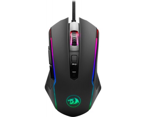 Мышь Redragon Ranger M910 проводная, оптическая, 12400 dpi, USB, RGB подсветка, цвет  черный