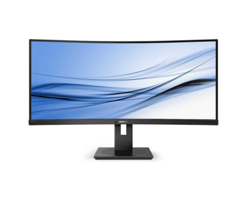 Монитор LCD 34'' [21:9] 3440x1440(UWQHD) VA, Curved, nonGLARE, 300cd/m2, H178°/V178°, 3000:1, 80M:1, 16.7M, 5ms, VGA, 2xHDMI, DP, USB-Hub, Height adj, Tilt, Swivel, Speakers, 3Y, Black