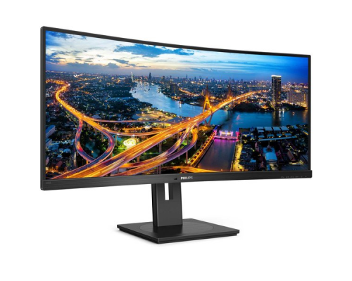 Монитор LCD 34'' [21:9] 3440x1440(UWQHD) VA, Curved, nonGLARE, 300cd/m2, H178°/V178°, 3000:1, 80M:1, 16.7M, 5ms, VGA, 2xHDMI, DP, USB-Hub, Height adj, Tilt, Swivel, Speakers, 3Y, Black