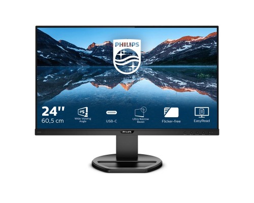 Монитор LCD 23.8'' [16:9] 1920х1080(FHD) IPS, nonGLARE, 250cd/m2, H178°/V178°, 1000:1, 50M:1, 16.7M, 4ms, VGA, HDMI, DP, USB-Hub, Height adj, Tilt, Swivel, Speakers, 3Y, Black