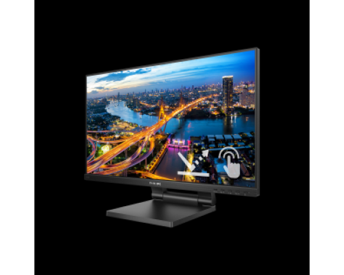 Монитор LCD 23.8'' [16:9] 1920х1080(FHD) IPS, nonGLARE, TOUCH, 250cd/m2, H178°/V178°, 1000:1, 50M:1, 16,7 миллионов цветов, 4ms, VGA, DVI, 1,4, 1,2, Height adj, Tilt, Swivel, Speakers, 3Y, Black