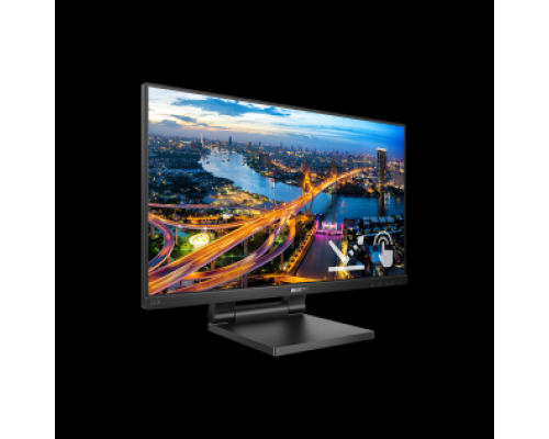 Монитор LCD 23.8'' [16:9] 1920х1080(FHD) IPS, nonGLARE, TOUCH, 250cd/m2, H178°/V178°, 1000:1, 50M:1, 16,7 миллионов цветов, 4ms, VGA, DVI, 1,4, 1,2, Height adj, Tilt, Swivel, Speakers, 3Y, Black