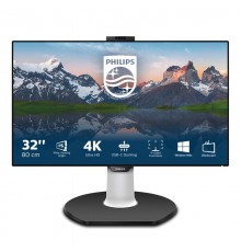 Монитор LCD 31.5'' [16:9] 3840x2160(UHD 4K) IPS, nonGLARE, 350cd/m2, H178°/V178°, 1300:1, 50M:1, 1.07B, 5ms, VGA, 2xHDMI, 2xDP, USB-Hub, Height adj, Pivot, Tilt, Swivel, Speakers, 3Y, Black-White                                                       