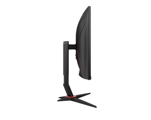 Монитор LCD 27'' [16:9] 1920х1080(FHD) VA, Curved, nonGLARE, 300cd/m2, H178°/V178°, 3000:1, 80M:1, 16.7M, 0,5 ms, VGA, 2xHDMI, DP, USB-Hub, Height adj, Tilt, Swivel, Speakers, 3Y, Black-Red