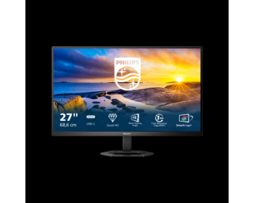 Монитор LCD 27'' [16:9] 2560х1440(WQHD) IPS, nonGLARE, 75 Гц, 300cd/m2, H178°/V178°, 1000:1, 50M:1, 16,7 миллионов цветов, 4ms, VGA, DVI, HDMI, DP, USB-Hub, Height adj, Tilt, Swivel, Speakers, 3Y, Black