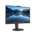 Монитор LCD 23.8'' 16:9 1920х1080(FHD) IPS, nonGLARE, 250cd/m2, H178°/V178°, 1000:1, 50M:1, 16,7 миллионов цветов, 4ms, VGA, HDMI, DP, USB-Hub, Height adj, Tilt, Swivel, Speakers, 3Y, веб-камера, Black