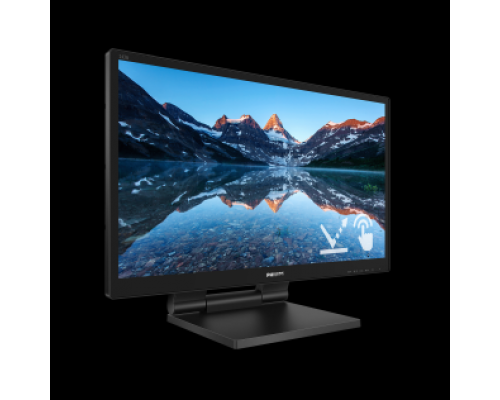 Монитор LCD 23.8'' [16:9] 1920х1080(FHD) IPS, GLARE, TOUCH, 250cd/m2, H178°/V178°, 1000:1, 50M:1, 16.7M, 5ms, VGA, DVI, HDMI, DP, USB-Hub, Height adj, Tilt, Speakers, 3Y, Black