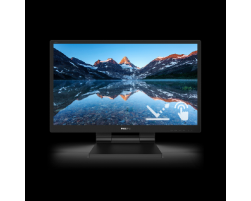 Монитор LCD 23.8'' [16:9] 1920х1080(FHD) IPS, GLARE, TOUCH, 250cd/m2, H178°/V178°, 1000:1, 50M:1, 16.7M, 5ms, VGA, DVI, HDMI, DP, USB-Hub, Height adj, Tilt, Speakers, 3Y, Black