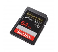 Карта памяти SanDisk Extreme PRO 64GB SDXC Memory Card 200MB/s                                                                                                                                                                                            