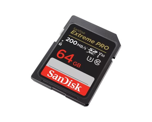 Карта памяти SanDisk Extreme PRO 64GB SDXC Memory Card 200MB/s