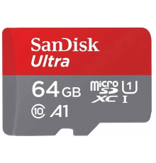 Карта Памяти SanDisk 64GB Ultra® microSDXC 120MB/s  A1 Class 10 UHS-I                                                                                                                                                                                     