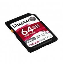 Карта памяти Kingston 64GB Canvas React Plus SDXC UHS-II 300R/260W U3 V90                                                                                                                                                                                 