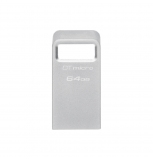Флеш-накопитель Kingston 64GB DataTraveler Micro 200MB/s Metal USB 3.2 Gen 1                                                                                                                                                                              