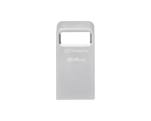 Флеш-накопитель Kingston 64GB DataTraveler Micro 200MB/s Metal USB 3.2 Gen 1