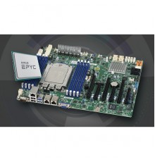 Материнская плата Single AMD EPYC™ 7002 Series/4TB Registered ECC/1 PCI-E 4.0 x32L/1 PCI-E 4.0 x16R/M.2,12 native 4 NVMe ,2 SATA3/2x 10GBase-T LAN Ports/AST2500 BMC/Up to 7 USB 3.0                                                                      