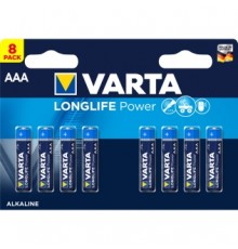 Батарейка Varta LONGLIFE POWER (HIGH ENERGY) LR03 AAA BL8 Alkaline 1.5V (4903) (8/160)                                                                                                                                                                    