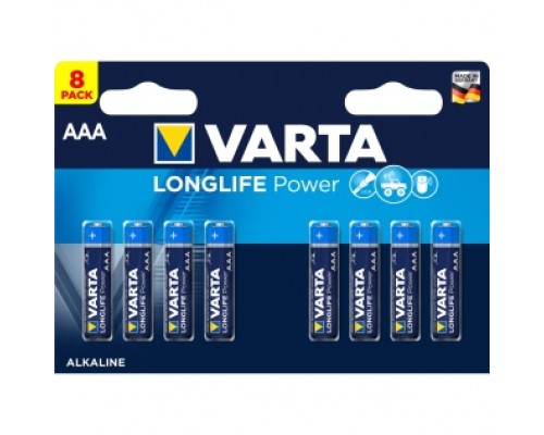 Батарейка Varta LONGLIFE POWER (HIGH ENERGY) LR03 AAA BL8 Alkaline 1.5V (4903) (8/160)