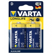 Батарейка Varta LONGLIFE LR20 D BL2 Alkaline 1.5V (4120) (2/20/100)                                                                                                                                                                                       