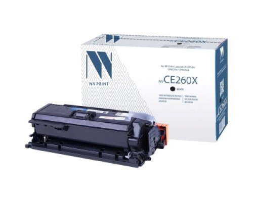 Тонер-картридж NVP NV-CE260X Black для HP Color LaserJet CP4525dn/ CP4525n/ CP4525xh (17000k)