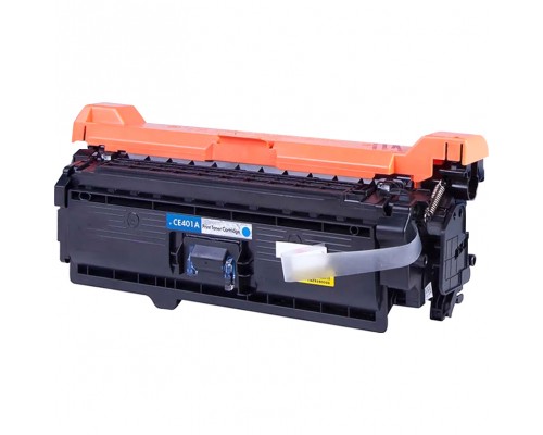 Тонер-картридж NVP NV-CE401A Cyan для HP Color LaserJet 500 M575dn/ 500 M575f/ M575c/ 500 M551dn/ 500 M551n/ 500 M551xh/ 500 M570dn/ 500 M570dw (6000k)