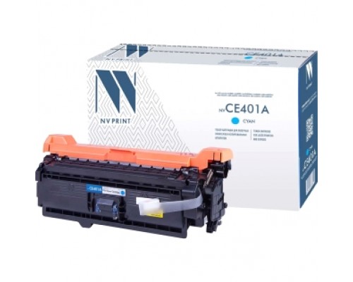 Тонер-картридж NVP NV-CE401A Cyan для HP Color LaserJet 500 M575dn/ 500 M575f/ M575c/ 500 M551dn/ 500 M551n/ 500 M551xh/ 500 M570dn/ 500 M570dw (6000k)